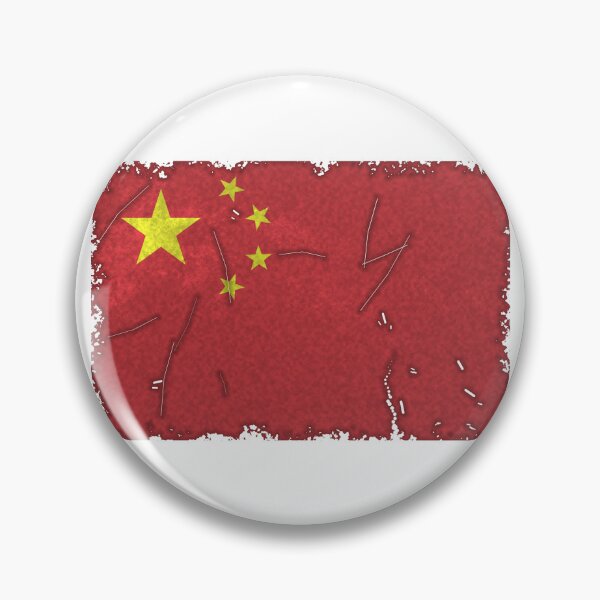 Item preview, Distressed Textured China Flag Art designed and sold by T-domain.