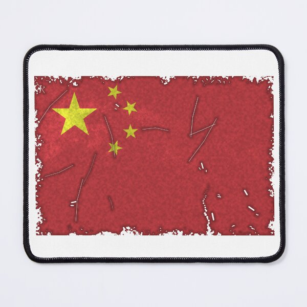 Item preview, Distressed Textured China Flag Art designed and sold by T-domain.