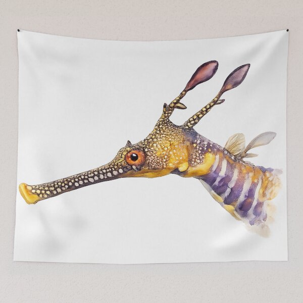 Item preview, Weedy Seadragon Watercolour Illustration designed and sold by Jaruart.