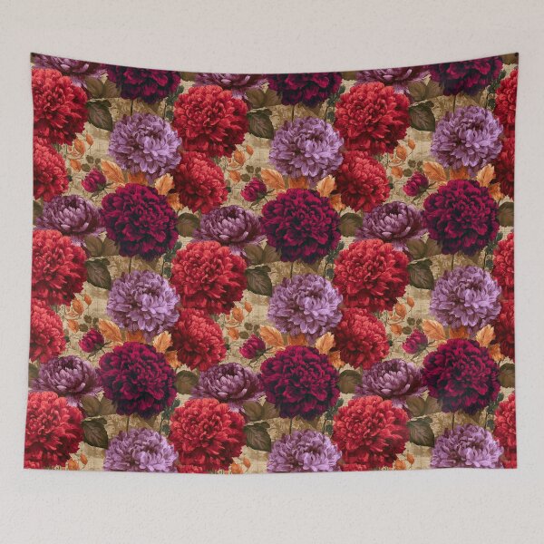 Item preview, Artistic Dahlias Floral  - Flower Garden Pattern  - Retirement Gifts for Dad designed and sold by RoyalStarsPatts.