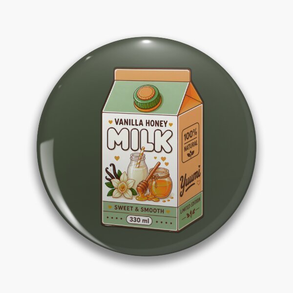 Item preview, Kawaii Vanilla Honey Milk Carton | Cute White & Honey Drink Aesthetic designed and sold by Aimetoi.