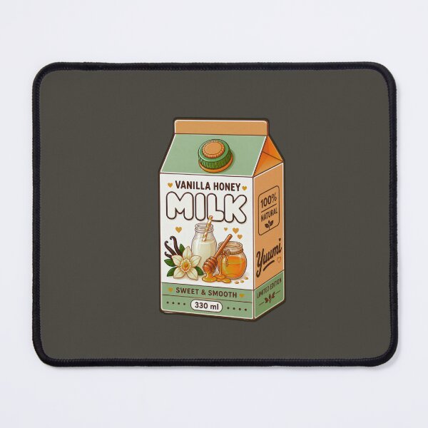 Item preview, Kawaii Vanilla Honey Milk Carton | Cute White & Honey Drink Aesthetic designed and sold by Aimetoi.