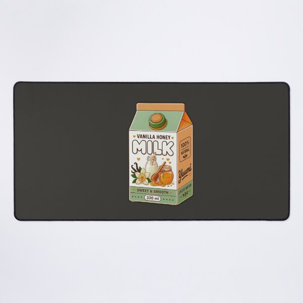 Item preview, Kawaii Vanilla Honey Milk Carton | Cute White & Honey Drink Aesthetic designed and sold by Aimetoi.
