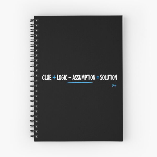Item preview, Sherlock Holmes Logic Formula: Clue to Solution designed and sold by Fenay Designs.