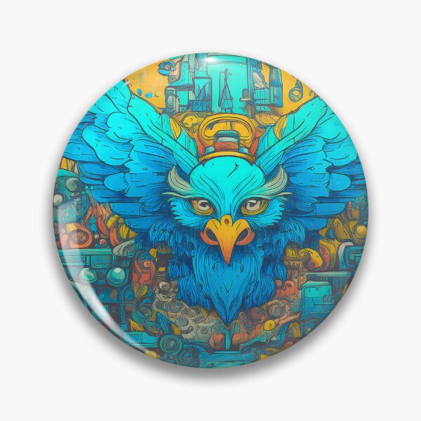 Item preview, Majestic Cyberpunk Eagle - Intricate Mechanical Fantasy Art designed and sold by Outlet Raloel.