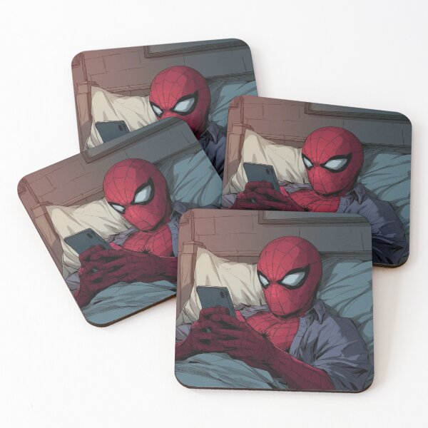 Item preview, Spider man chilling in his bed designed and sold by ItsAllYellow.