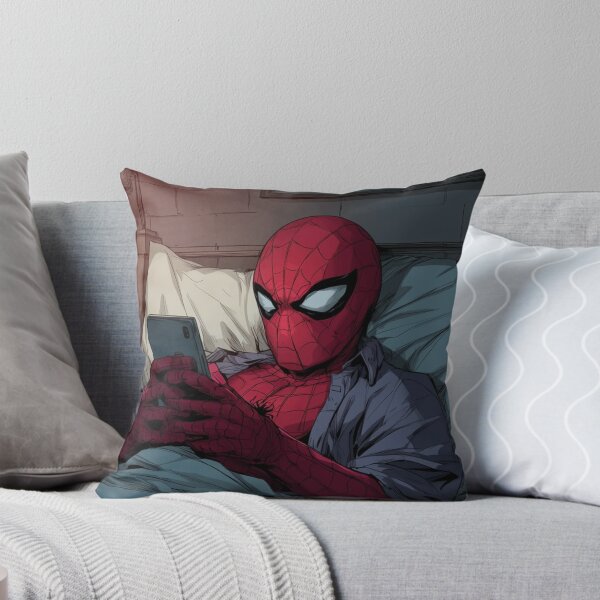 Item preview, Spider man chilling in his bed designed and sold by ItsAllYellow.