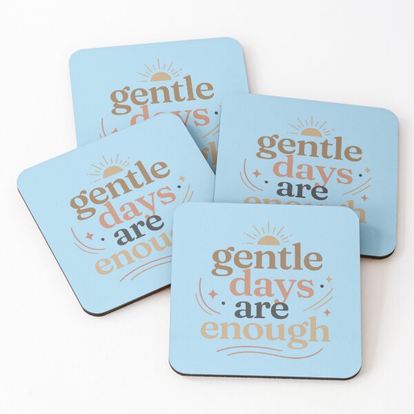 Item preview, Gentle Days Are Enough – Tranquil Lifestyle Quote designed and sold by CosmicQuietStudio.