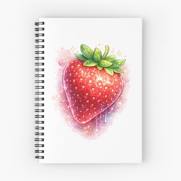 Item preview, Strawberry | Cute Fruit Typography Design designed and sold by VasiArtLab.