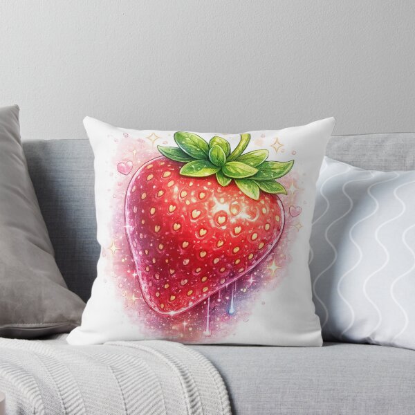 Item preview, Strawberry | Cute Fruit Typography Design designed and sold by VasiArtLab.