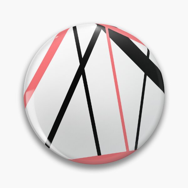 Item preview, Cool Coral-Pink Diagonal Lines Black Accents designed and sold by taiche.