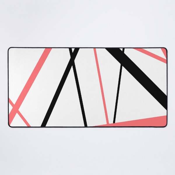 Item preview, Cool Coral-Pink Diagonal Lines Black Accents designed and sold by taiche.