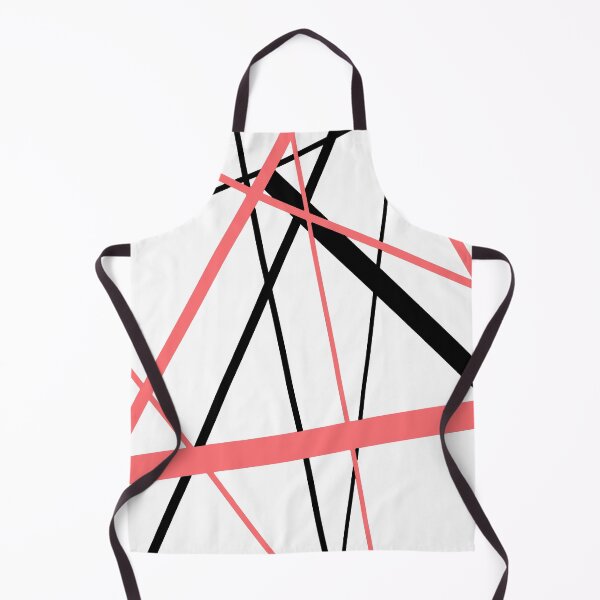 Item preview, Cool Coral-Pink Diagonal Lines Black Accents designed and sold by taiche.