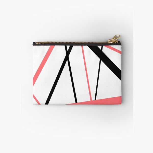 Item preview, Cool Coral-Pink Diagonal Lines Black Accents designed and sold by taiche.