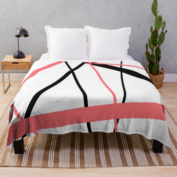 Item preview, Cool Coral-Pink Diagonal Lines Black Accents designed and sold by taiche.