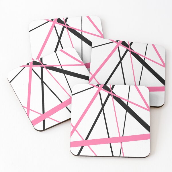 Item preview, Cool Bright-Pink Diagonal Lines Black Accents designed and sold by taiche.