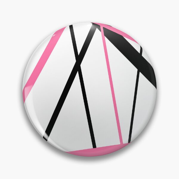 Item preview, Cool Bright-Pink Diagonal Lines Black Accents designed and sold by taiche.