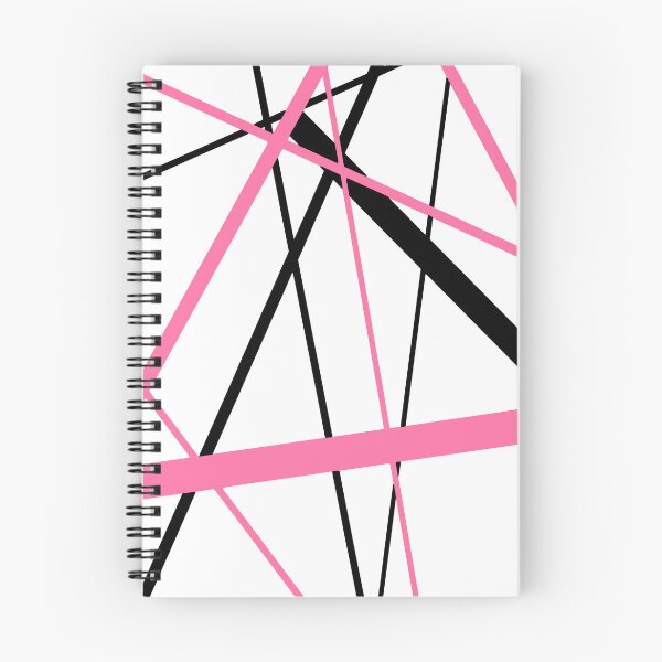 Item preview, Cool Bright-Pink Diagonal Lines Black Accents designed and sold by taiche.