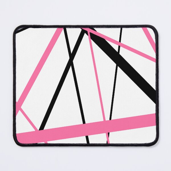 Item preview, Cool Bright-Pink Diagonal Lines Black Accents designed and sold by taiche.