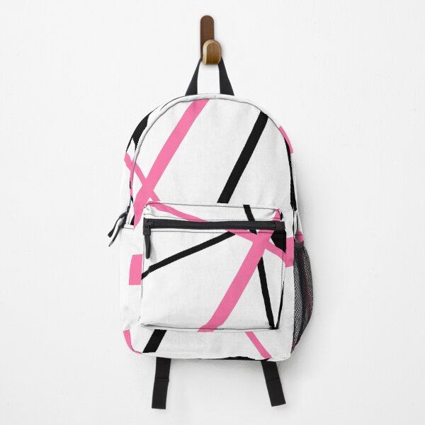 Item preview, Cool Bright-Pink Diagonal Lines Black Accents designed and sold by taiche.