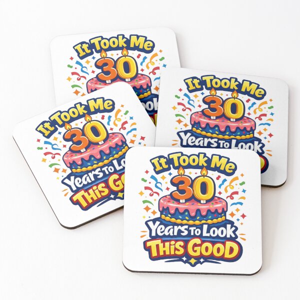 Item preview, It Took Me 30 Years to Look This Good | Funny 30th Birthday Typography T-Shirt designed and sold by rushaib.