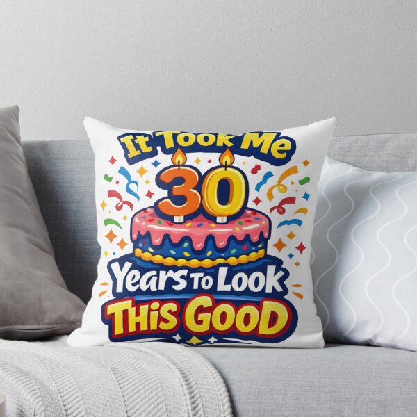 Item preview, It Took Me 30 Years to Look This Good | Funny 30th Birthday Typography T-Shirt designed and sold by rushaib.