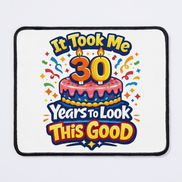Item preview, It Took Me 30 Years to Look This Good | Funny 30th Birthday Typography T-Shirt designed and sold by rushaib.