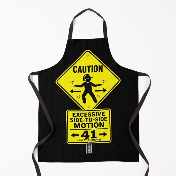 Item preview, 41 (forty-ooooone) SIDEWAYS SOCIETY COLLECTION - ROAD SIGN - CAUTION - Excessive Side-to-Side Motion designed and sold by WheelieGdArt.