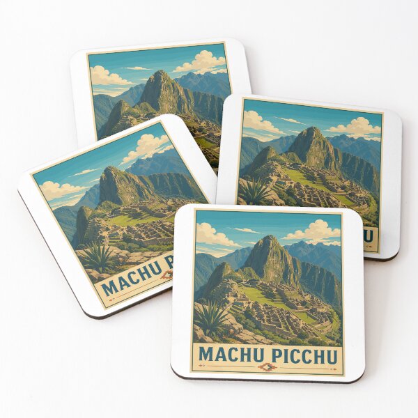Item preview, Machu Picchu in Peru, South America, Vintage Art Travel Landscape designed and sold by MaateoDesign.
