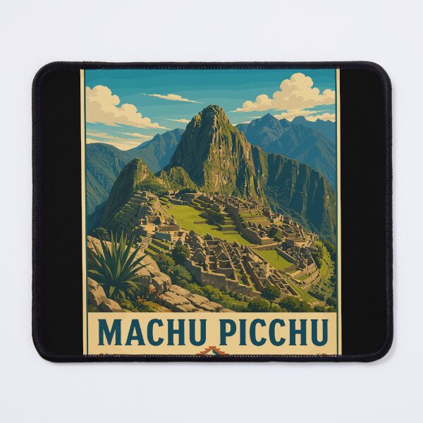 Item preview, Machu Picchu in Peru, South America, Vintage Art Travel Landscape designed and sold by MaateoDesign.