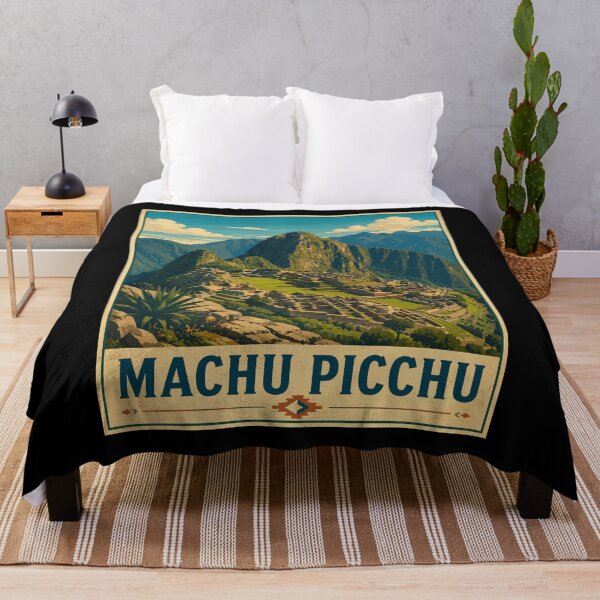 Item preview, Machu Picchu in Peru, South America, Vintage Art Travel Landscape designed and sold by MaateoDesign.