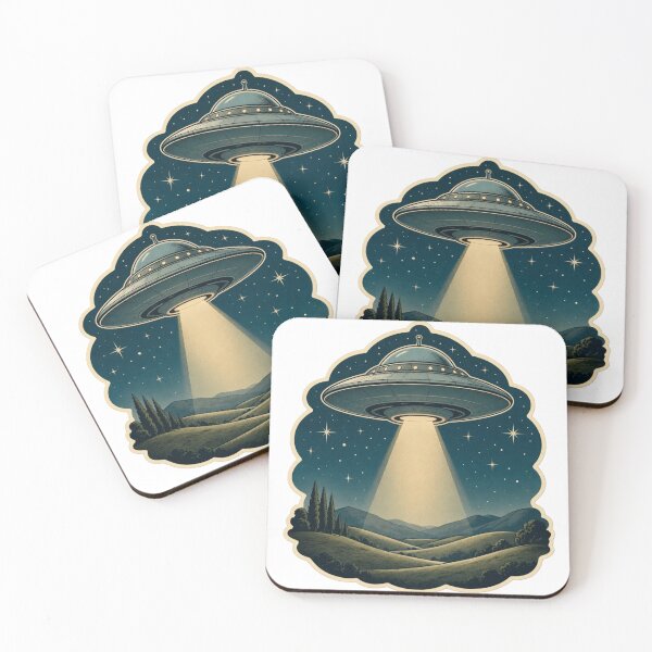 Item preview, Aliencore Retro UFO Take Me With You Celestial Graphic designed and sold by StickyGuys.