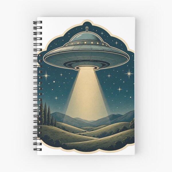 Item preview, Aliencore Retro UFO Take Me With You Celestial Graphic designed and sold by StickyGuys.