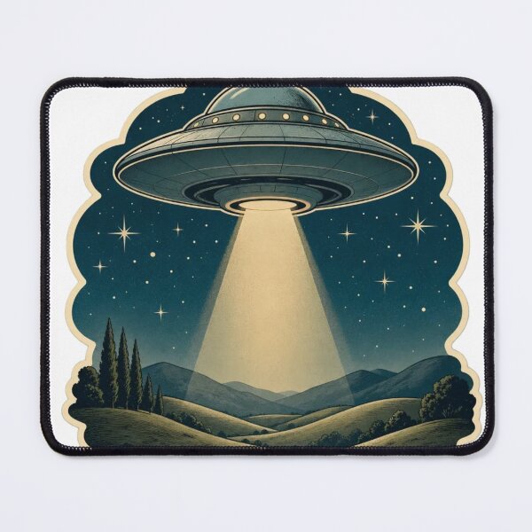 Item preview, Aliencore Retro UFO Take Me With You Celestial Graphic designed and sold by StickyGuys.
