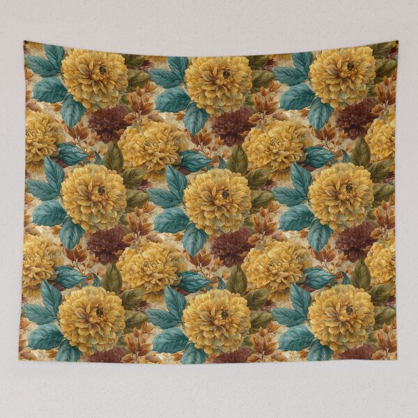 Item preview, Whimsical Dahlias Texture  - Flower Garden Pattern  - Thank You Gifts designed and sold by RoyalStarsPatts.