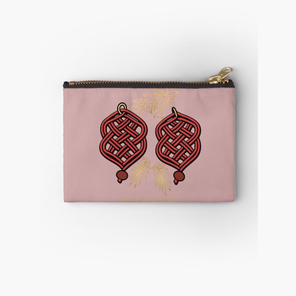 Item preview, Gold & Red Knotwork – Elegant Macrame Inspired Design –  Dusty  Rose Edition designed and sold by Macramellennias.