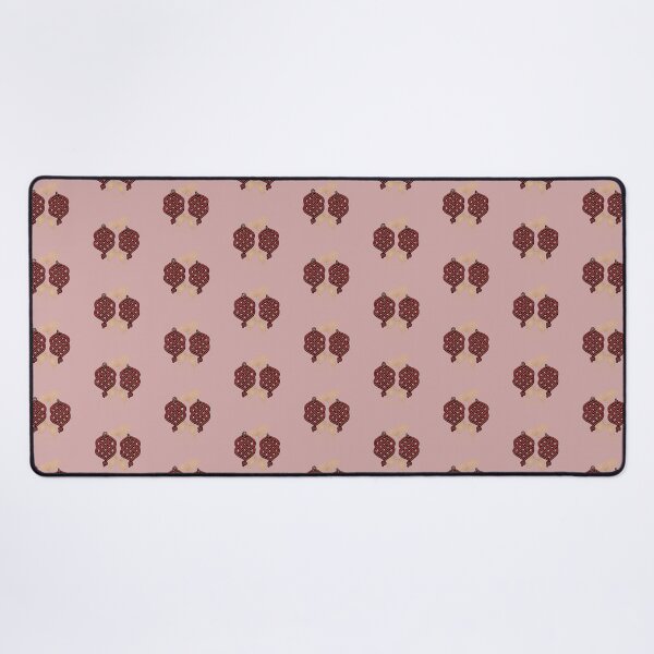 Item preview, Gold & Red Knotwork – Elegant Macrame Inspired Design – Dusty Rose Edition designed and sold by Macramellennias.