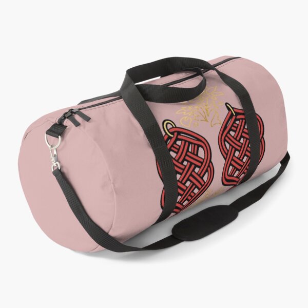 Item preview, Gold & Red Knotwork – Elegant Macrame Inspired Design – Dusty Rose Edition designed and sold by Macramellennias.