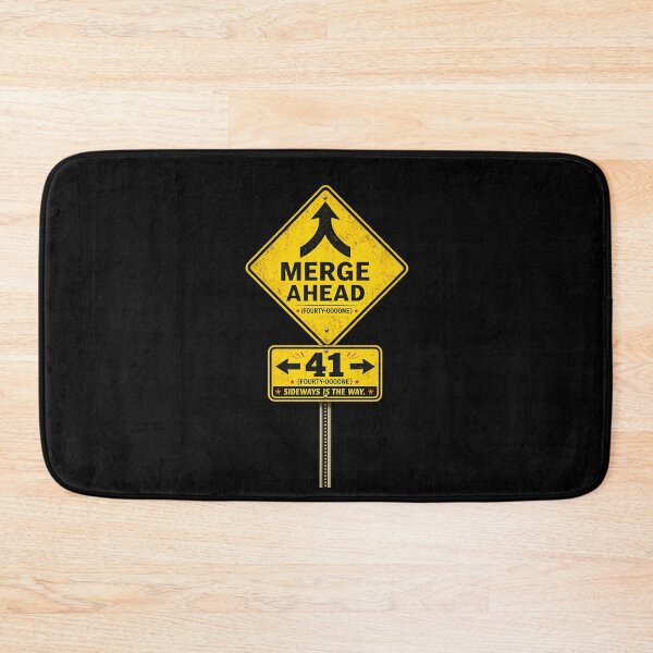 Item preview, 41 (forty-ooooone) SIDEWAYS SOCIETY COLLECTIDJ COLLECTION - ROAD SIGN - MERGE AHEAD ← 41 → designed and sold by WheelieGdArt.