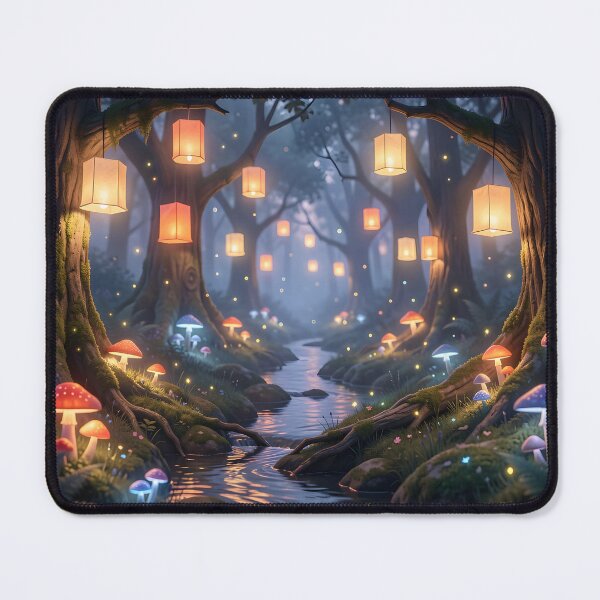 Item preview, Paper Lanterns Hanging in Mystical Forest designed and sold by Fanta-sticky.