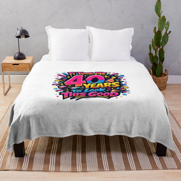 Item preview, It Took Me 40 Years to Look This Good | Funny 30th Birthday Typography T-Shirt designed and sold by rushaib.