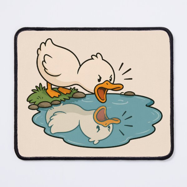 Item preview, Cute Angry Duck Cartoon designed and sold by littlemooonart.