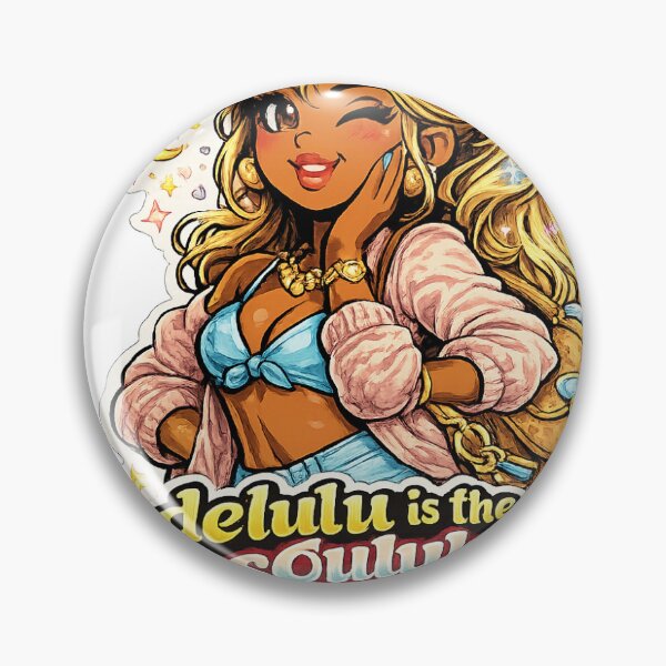 Item preview, Delulu Is the Solulu Light Skin Girl Sticker designed and sold by RedRubyBubble.