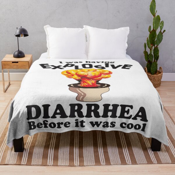 Item preview, Explosive Diarrhea Before It Was Cool Funny Toilet Humor Quote designed and sold by RuperDelois.