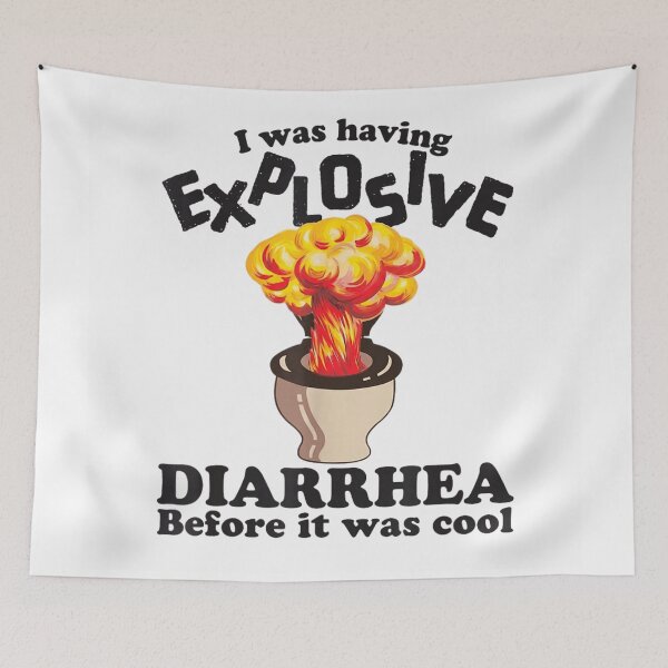 Item preview, Explosive Diarrhea Before It Was Cool Funny Toilet Humor Quote designed and sold by RuperDelois.