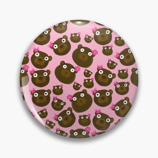 Item preview, Cute bears pink pattern Kawaii style designed and sold by giulyz.