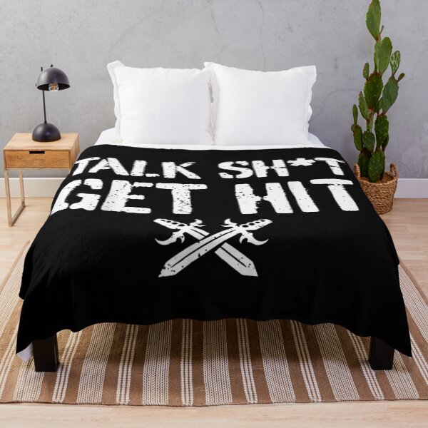 Item preview, Talk Shit Get Hit Funny Martial Arts Fighter Humor Quote designed and sold by RuperDelois.