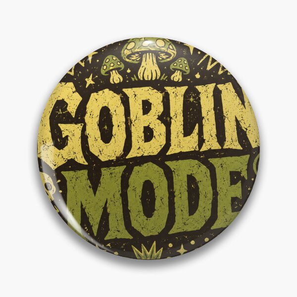 Item preview, Goblin Mode Funny Relatable Chaos Sticker designed and sold by RedRubyBubble.