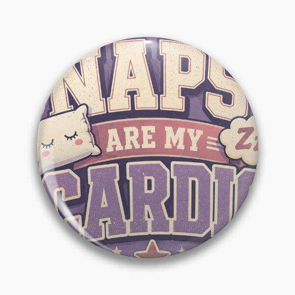 Item preview, Naps Are My Cardio Funny Sleep Lover Sticker designed and sold by RedRubyBubble.