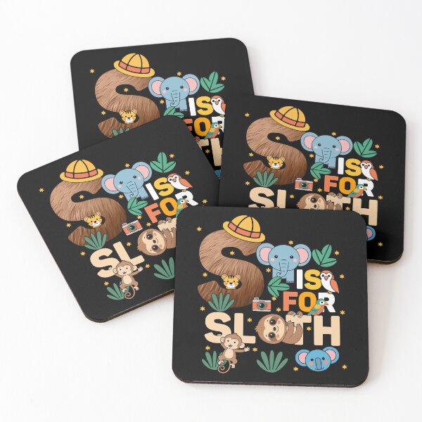 Item preview, S Is For Sloth Zoo Party Jungle Zoo Birthday designed and sold by ShirTomDesigns.